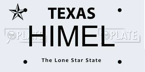 HIMEL Texas License Plate