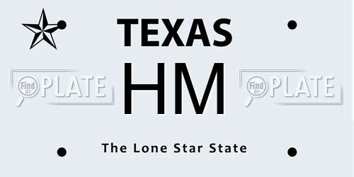 HM Texas License Plate