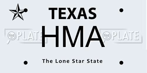HMA Texas License Plate
