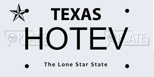 HOTEV Texas License Plate