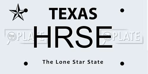 HRSE Texas License Plate