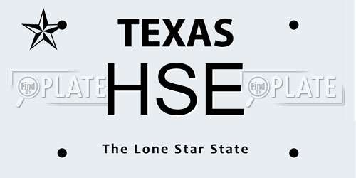 HSE Texas License Plate