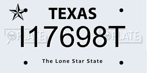 I17698T Texas License Plate