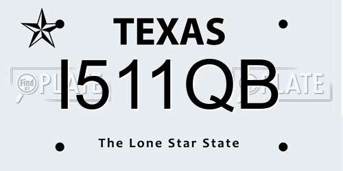 I511QB Texas License Plate