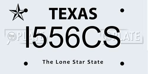 I556CS Texas License Plate
