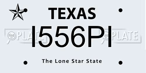I556PI Texas License Plate