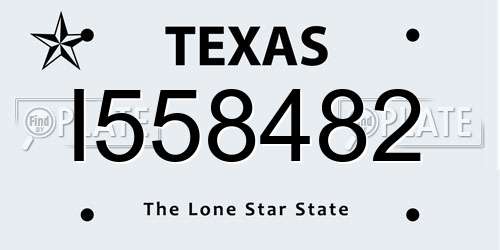 I558482 Texas License Plate