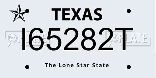 I65282T Texas License Plate
