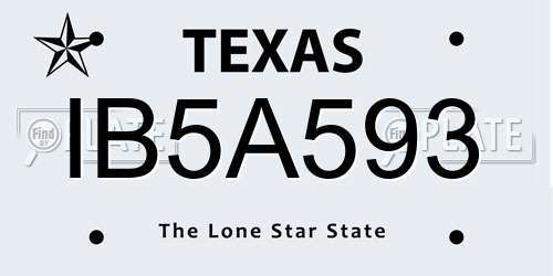 IB5A593 Texas License Plate