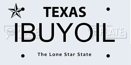 IBUYOIL Texas License Plate