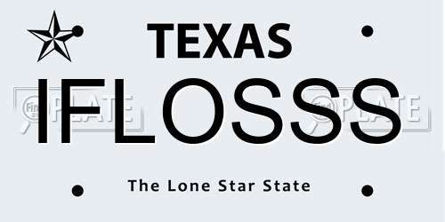 IFLOSSS Texas License Plate