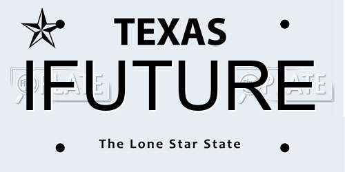 IFUTURE Texas License Plate