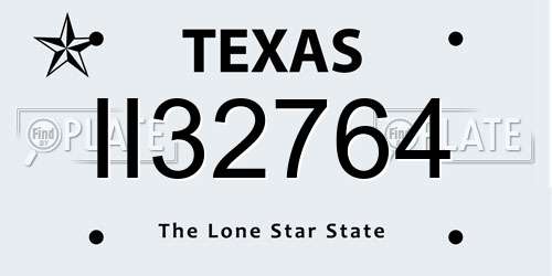 II32764 Texas License Plate