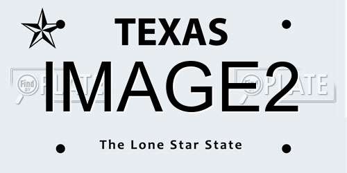 IMAGE2 Texas License Plate