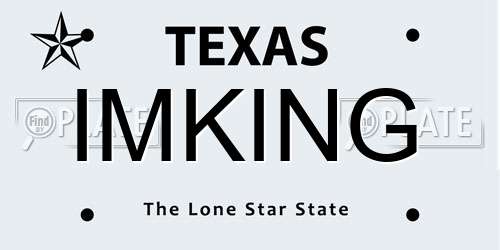 IMKING Texas License Plate