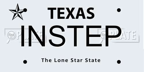 INSTEP Texas License Plate