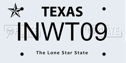 INWT09 Texas License Plate