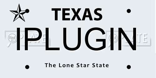 IPLUGIN Texas License Plate
