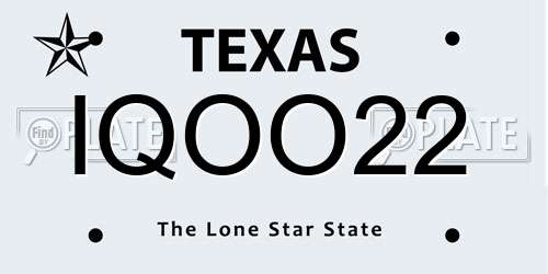 IQOO22 Texas License Plate