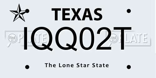 IQQ02T Texas License Plate