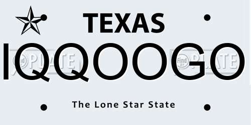 IQQOOGO Texas License Plate