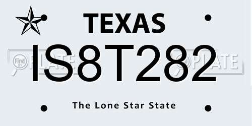 IS8T282 Texas License Plate