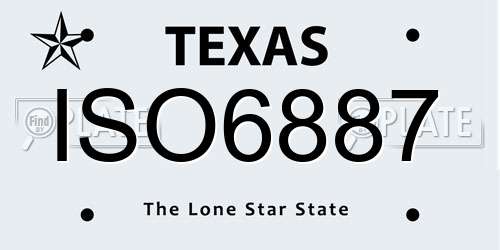 ISO6887 Texas License Plate