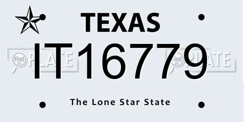 IT16779 Texas License Plate
