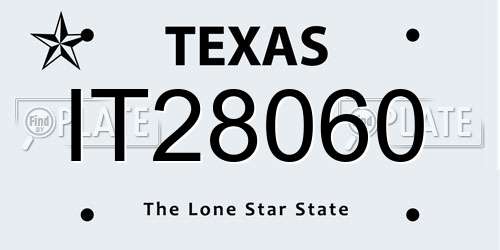 IT28060 Texas License Plate