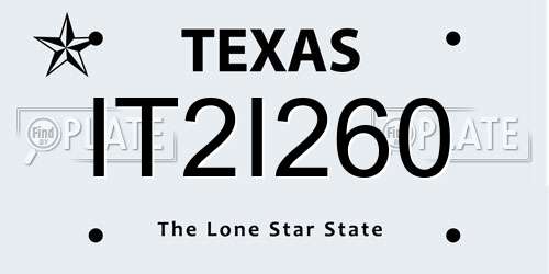 IT2I260 Texas License Plate
