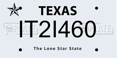 IT2I460 Texas License Plate
