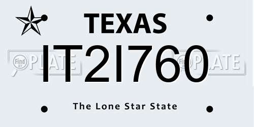 IT2I760 Texas License Plate