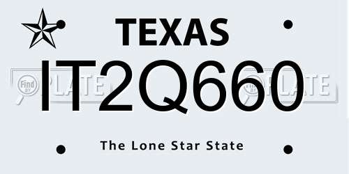 IT2Q660 Texas License Plate