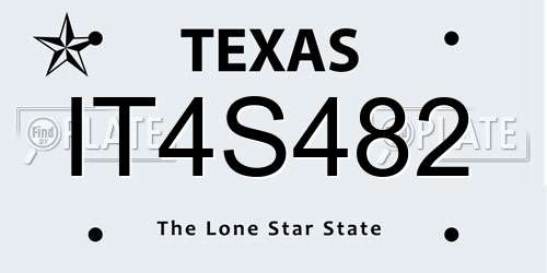 IT4S482 Texas License Plate