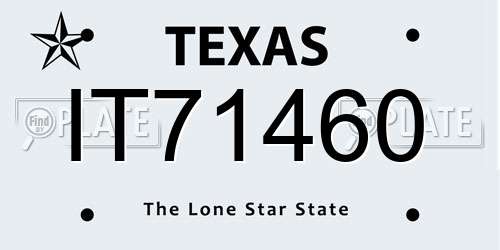 IT71460 Texas License Plate