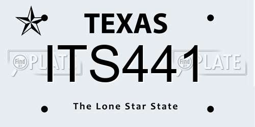 ITS441 Texas License Plate