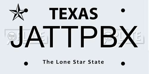 JATTPBX Texas License Plate