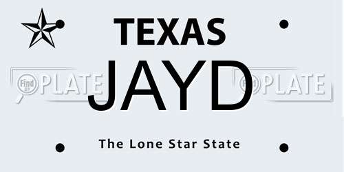 JAYD Texas License Plate