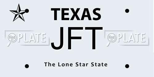 JFT Texas License Plate