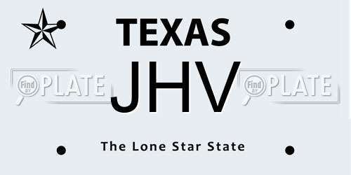 JHV Texas License Plate