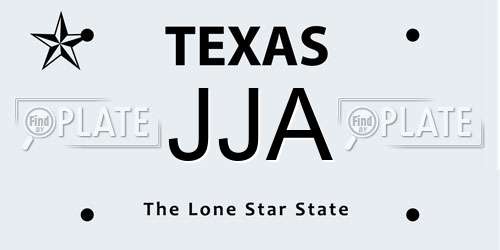JJA Texas License Plate