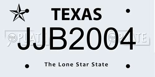 JJB2004 Texas License Plate