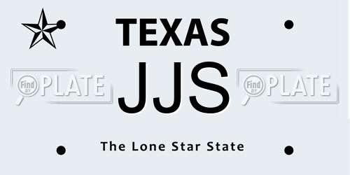 JJS Texas License Plate
