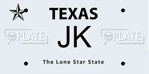 JK Texas License Plate