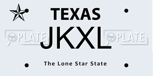 JKXL Texas License Plate