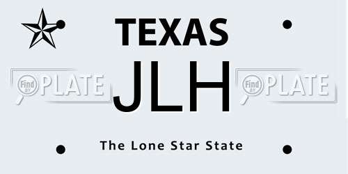 JLH Texas License Plate