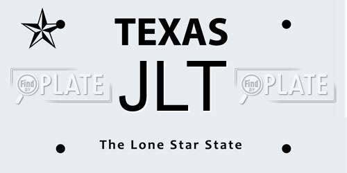 JLT Texas License Plate