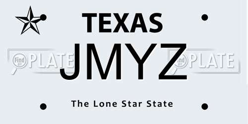 JMYZ Texas License Plate