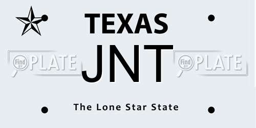JNT Texas License Plate