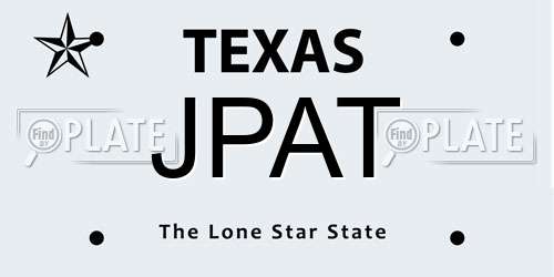 JPAT Texas License Plate